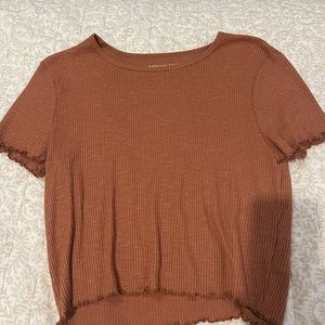 Burnt orange American eagle t shirt